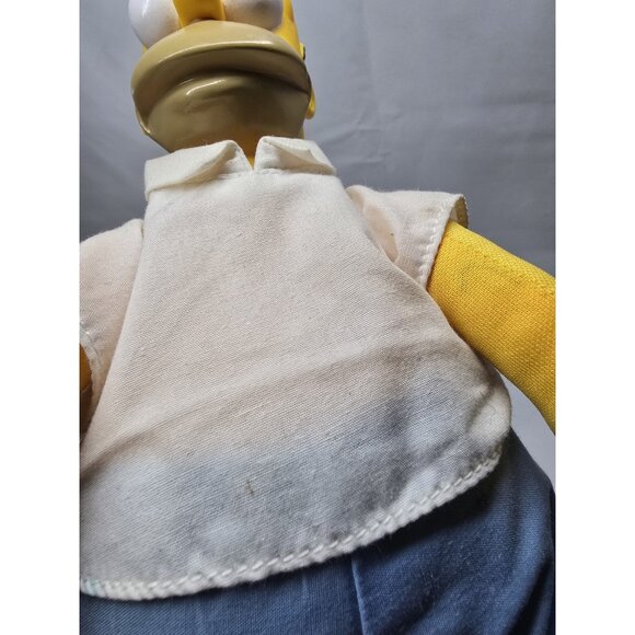 Vintage 1990 Homer Simpson 10” Plush Doll Toy Burger King Collectible Vinyl Head - Picture 14 of 14